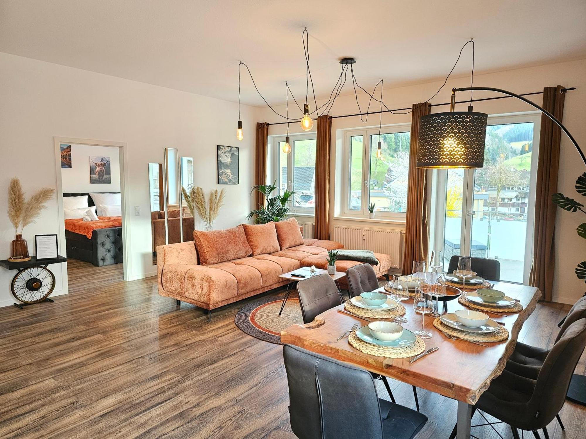 Design-Apartment I Black Forest I Boxspring I Nespresso I Spielplatz Oberharmersbach Dış mekan fotoğraf