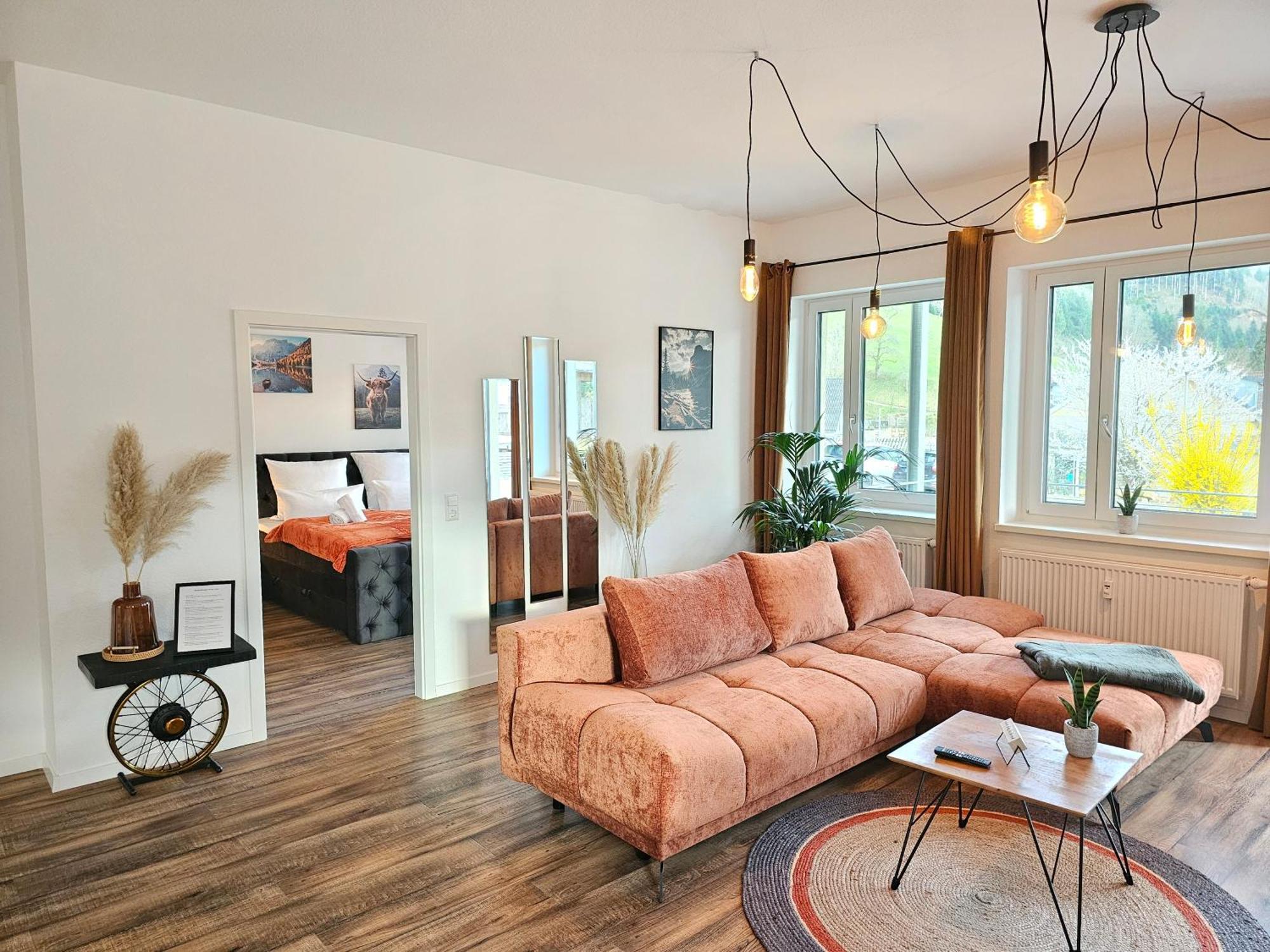 Design-Apartment I Black Forest I Boxspring I Nespresso I Spielplatz Oberharmersbach Dış mekan fotoğraf